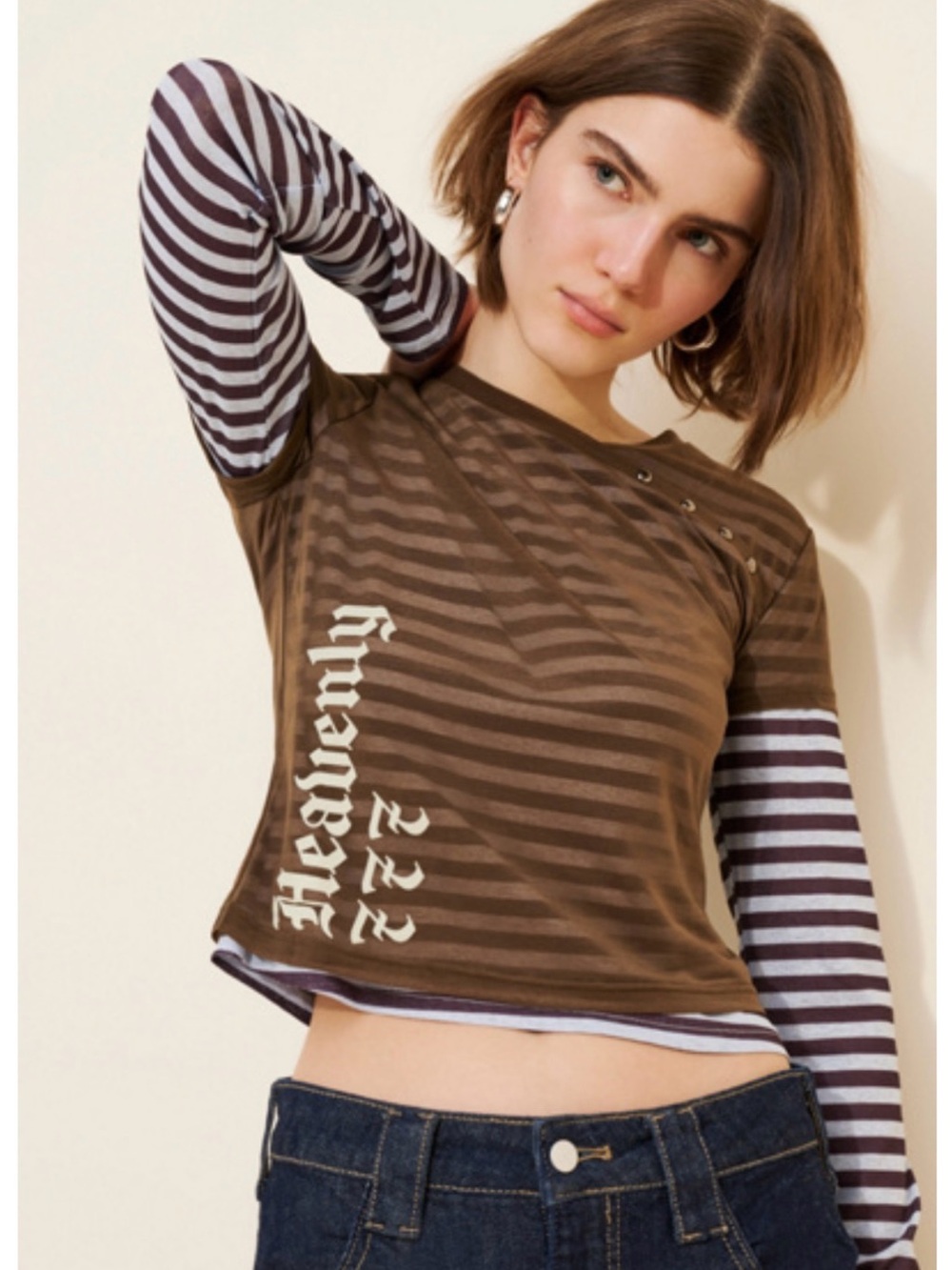 DAISY STREET Heavenly Crew Neck Top